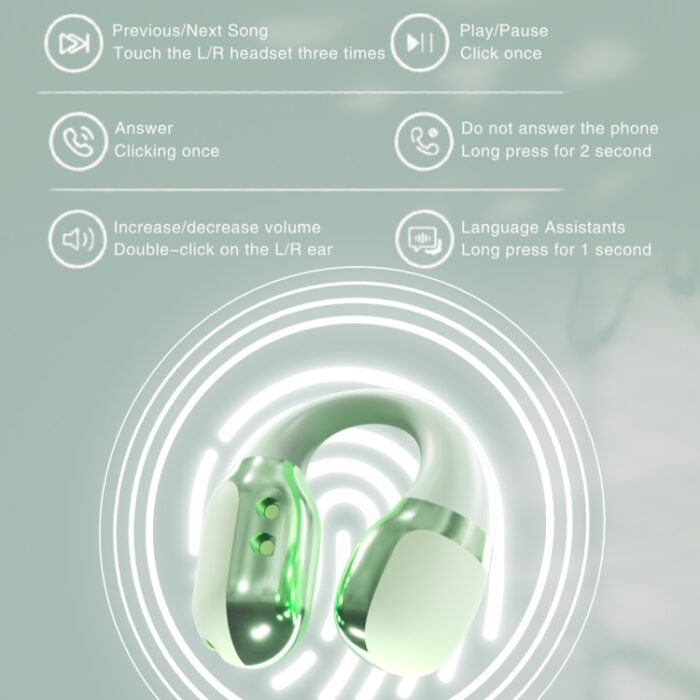 F16 Open-Ear Air Conduction Sports Earbuds, 7h, Bluetooth 5.4 - Image 9