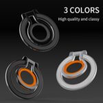MagSafe Magnetic Finger Ring Stand, 14 N52 Magnets, 360-Degree - Image 3