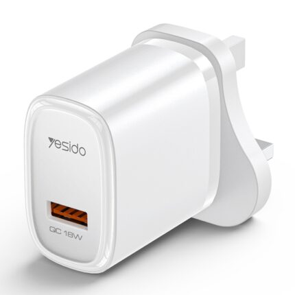 Yesido YC85 18W QC3.0 USB Fast Charger, UK Plug
