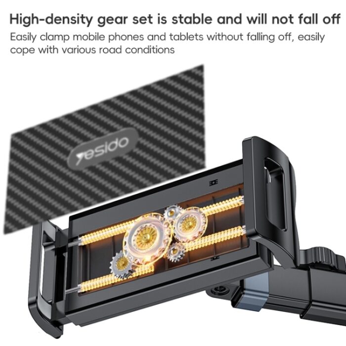 Yesido C294 Telescopic Car Backseat Tablet Holder, Aluminium - Image 4