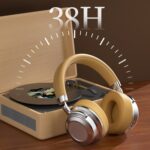 CR-9 Retro Metal Wireless Headphones, Bluetooth 5.4, 38h Battery - Image 5