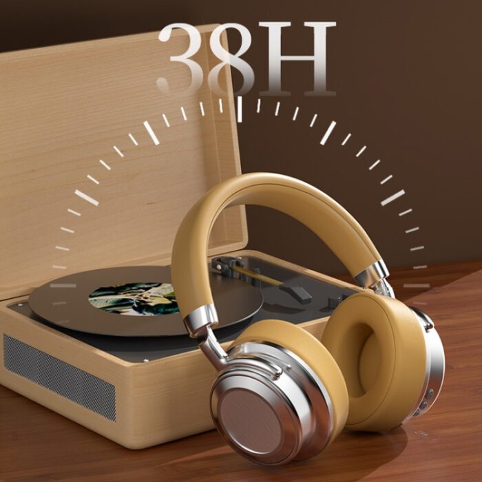 CR-9 Retro Metal Wireless Headphones, Bluetooth 5.4, 38h Battery - Image 5
