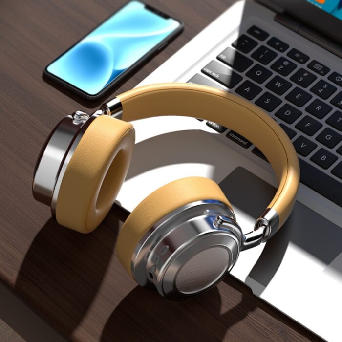 CR-9 Retro Metal Wireless Headphones, Bluetooth 5.4, 38h Battery - Image 6