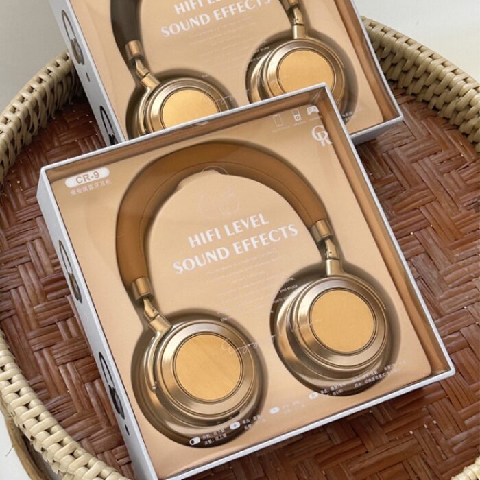CR-9 Retro Metal Wireless Headphones, Bluetooth 5.4, 38h Battery - Image 8