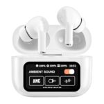A9 Pro ANC Wireless Earbuds with Touch Screen Case, Bluetooth 5.4