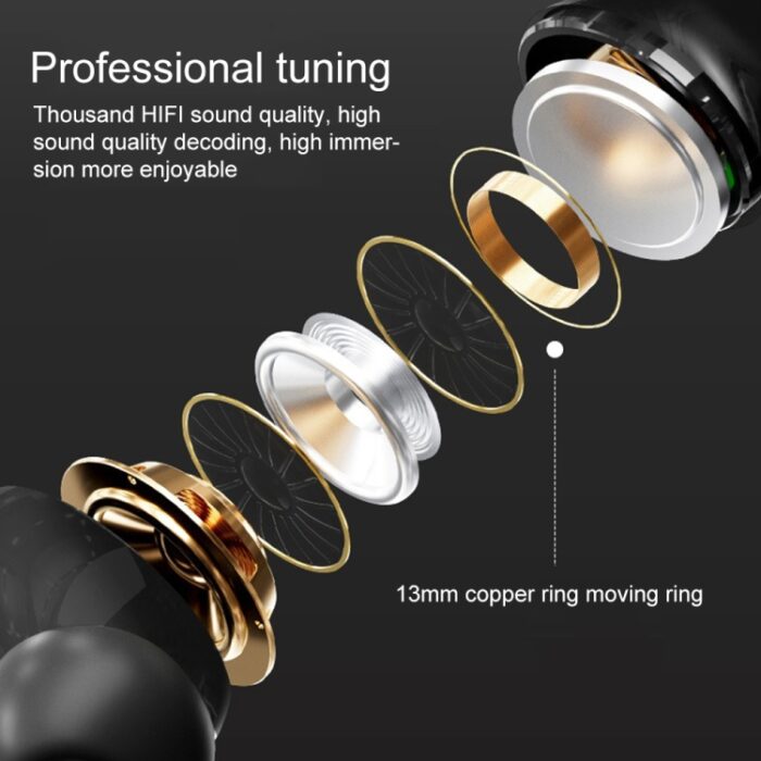 A9 Pro ANC Wireless Earbuds with Touch Screen Case, Bluetooth 5.4 - Image 3