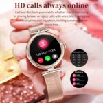 NX17 Pro AMOLED Smartwatch for Women, 1.19 inch, BT Calling, Cycle Tracking - Image 6
