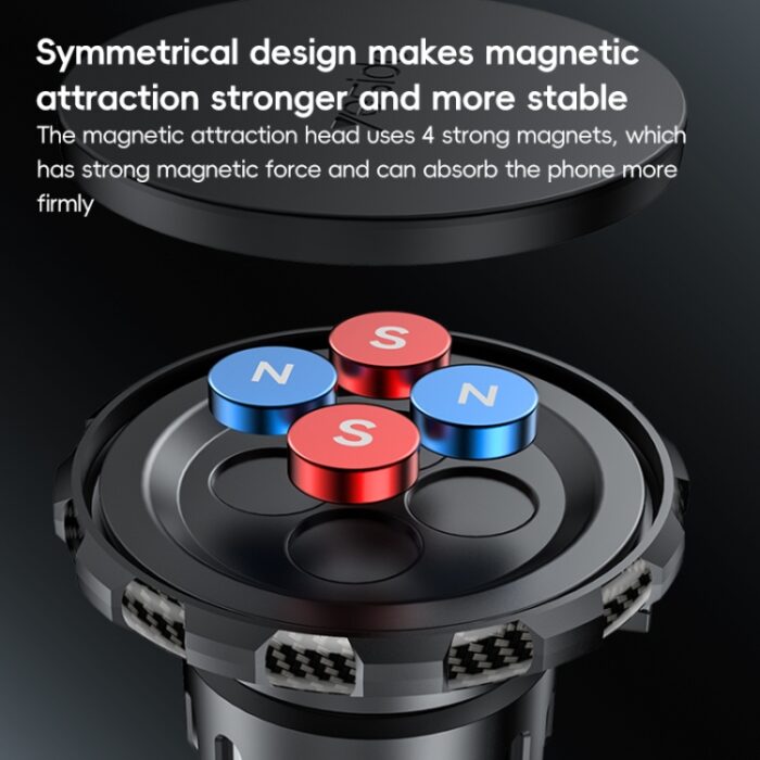 Yesido C212 Magnetic Car Phone Holder for Floating Screens, Clip-On - Image 4