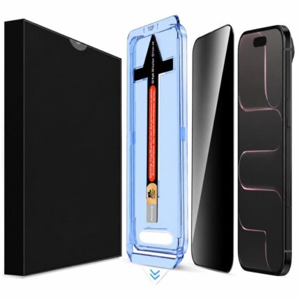 LK Easy-Install Privacy Tempered Glass for iPhone, 28-Degree
