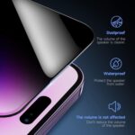 LK Easy-Install Privacy Tempered Glass for iPhone, 28-Degree - Image 3