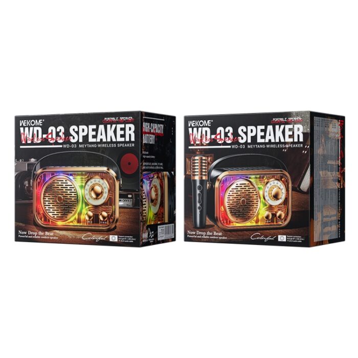 WK WD-03 Honey Mini Bluetooth Speaker, 6W, RGB, 8h Playback - Image 6