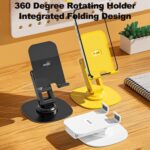 WEKOME WA-S103 Folding Rotating Desktop Phone Holder, Weighted Base - Image 2