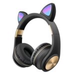Cat Ear Wireless Bluetooth Headphones with LED Light & Mic
