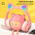 Cat Ear Wireless Bluetooth Headphones with LED Light & Mic - Image 4