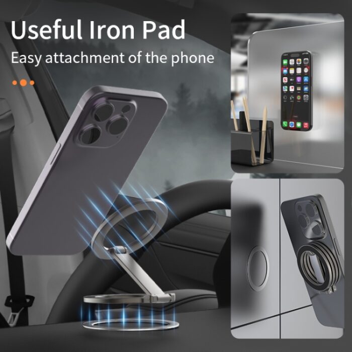 Z-Shaped Double-Sided Magnetic MagSafe Ring Stand, Plain - Image 8