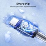 JOYROOM S-A42 Crystal Clear Braided Charging Cable, 1.2 m, up to 60W - Image 6