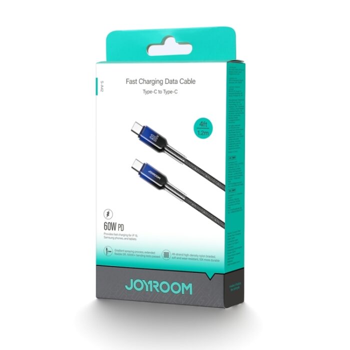 JOYROOM S-A42 Crystal Clear Braided Charging Cable, 1.2 m, up to 60W - Image 8