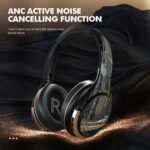 A6 ANC Wireless Gaming Headphones with Detachable Mic & Lights - Image 4