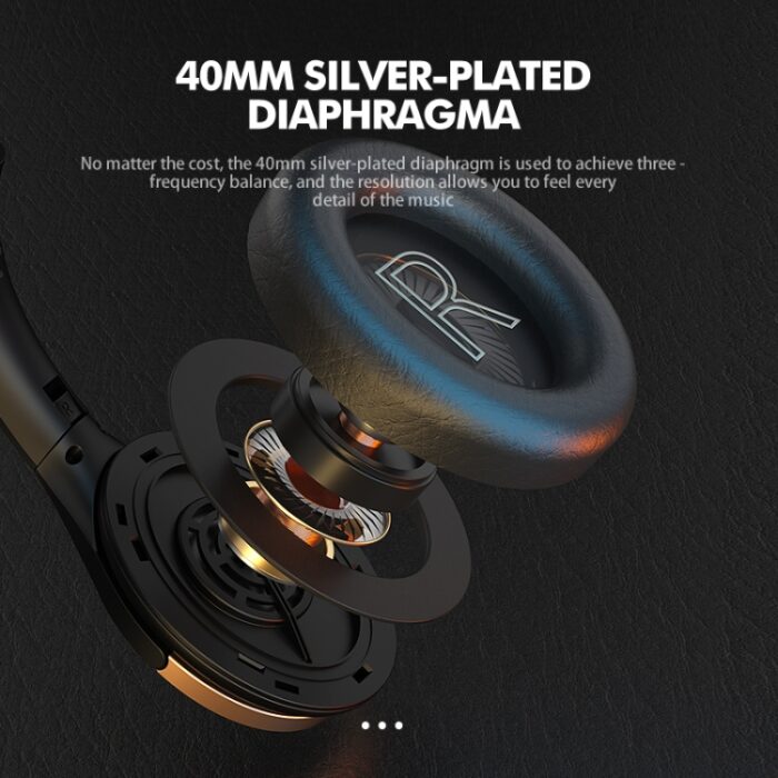 A6 ANC Wireless Gaming Headphones with Detachable Mic & Lights - Image 8