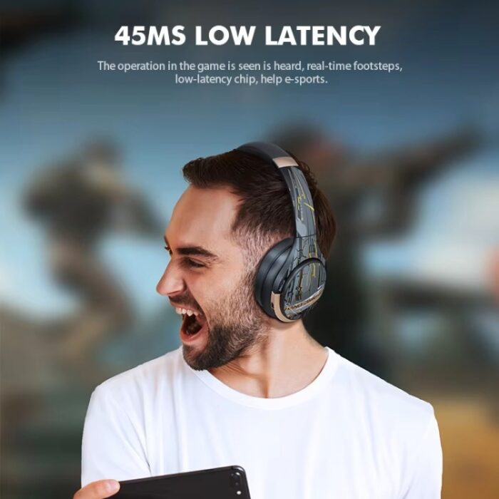 A6 ANC Wireless Gaming Headphones with Detachable Mic & Lights - Image 9