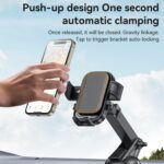 Yesido C267 Suction Cup Car Phone Holder, Gravity Clamp, Telescopic Arm - Image 2