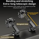 Yesido C267 Suction Cup Car Phone Holder, Gravity Clamp, Telescopic Arm - Image 3