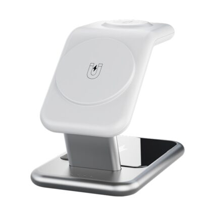 Y10 3-in-1 15W Magnetic Wireless Charger Stand, Zinc Alloy