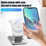 Y10 3-in-1 15W Magnetic Wireless Charger Stand, Zinc Alloy - Image 3