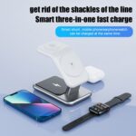 Y10 3-in-1 15W Magnetic Wireless Charger Stand, Zinc Alloy - Image 5