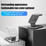 Y10 3-in-1 15W Magnetic Wireless Charger Stand, Zinc Alloy - Image 7