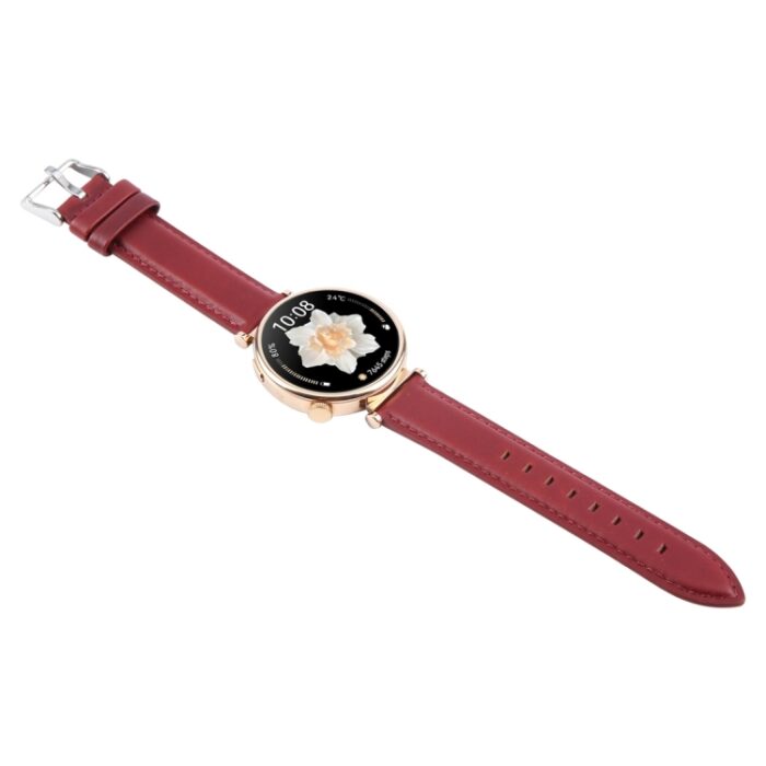 Leather Watch Strap with Silver Steel Buckle, 14mm to 22mm - Image 2