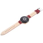 Leather Watch Strap with Silver Steel Buckle, 14mm to 22mm - Image 3