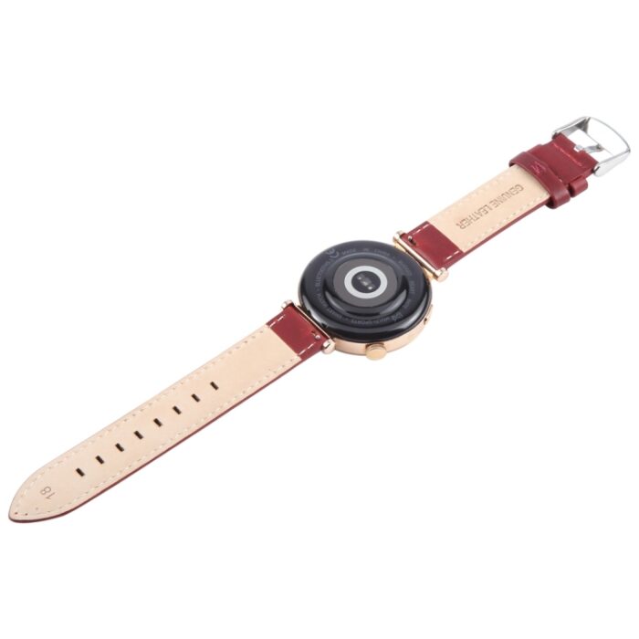 Leather Watch Strap with Silver Steel Buckle, 14mm to 22mm - Image 3