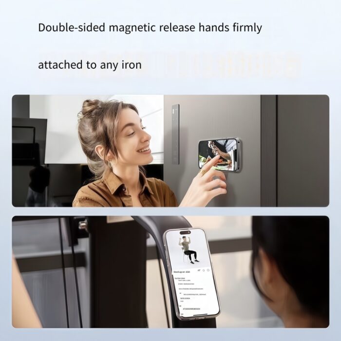 Metal MagSafe Ring Holder with Silicone Band, Double-Sided Magnetic - Image 11