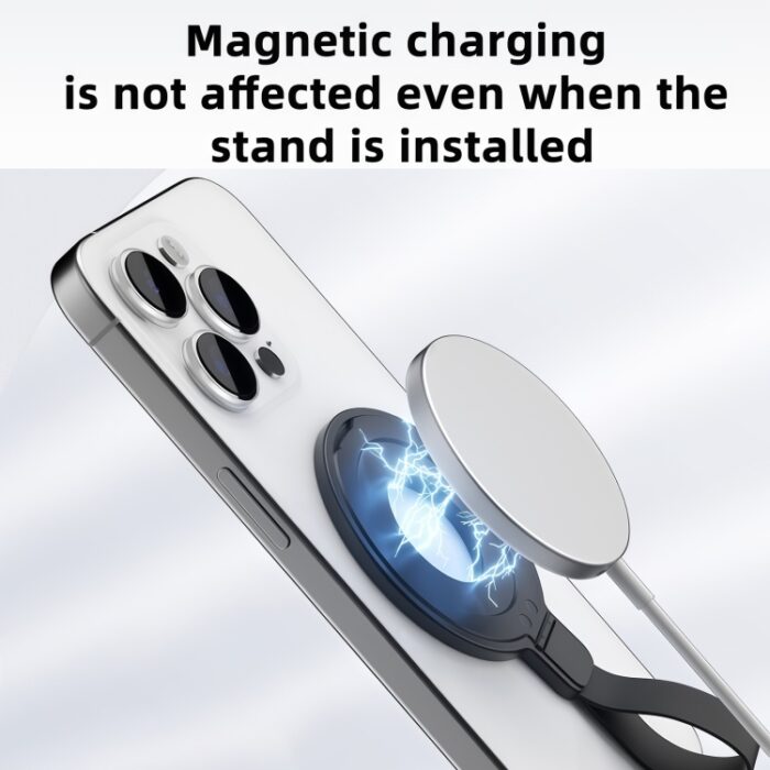 Metal MagSafe Ring Holder with Silicone Band, Double-Sided Magnetic - Image 4