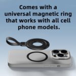 Metal MagSafe Ring Holder with Silicone Band, Double-Sided Magnetic - Image 8