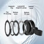Metal MagSafe Ring Holder with Silicone Band, Double-Sided Magnetic - Image 9