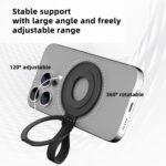 Metal MagSafe Ring Holder with Silicone Band, Double-Sided Magnetic - Image 10