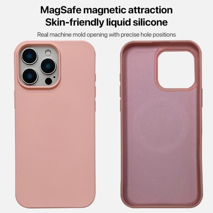 Liquid Silicone Phone MagSafe Case, For iPhone 12 - Image 3