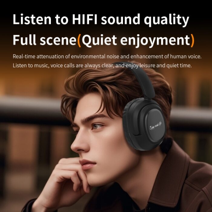 BH900 Over-Ear Wireless Bluetooth Headphones, Noise Reduction, 40 mm - Image 4