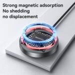 Yesido DS28 15W Magnetic Wireless Charger with Digital Display - Image 4