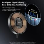 Yesido DS28 15W Magnetic Wireless Charger with Digital Display - Image 8