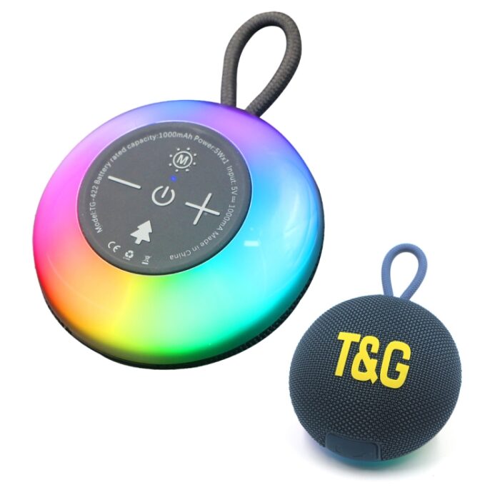 T&G TG-422 Outdoor Bluetooth Speaker, IPX6, RGB Lights, FM - Image 2