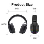B500 RGB Wireless Gaming Headphones with Mic, Bluetooth 5.4 - Image 2