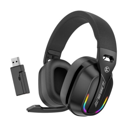 GT100 RGB Gaming Headphones with 2.4G Transmitter, Bluetooth 5.4