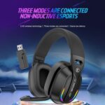 GT100 RGB Gaming Headphones with 2.4G Transmitter, Bluetooth 5.4 - Image 2