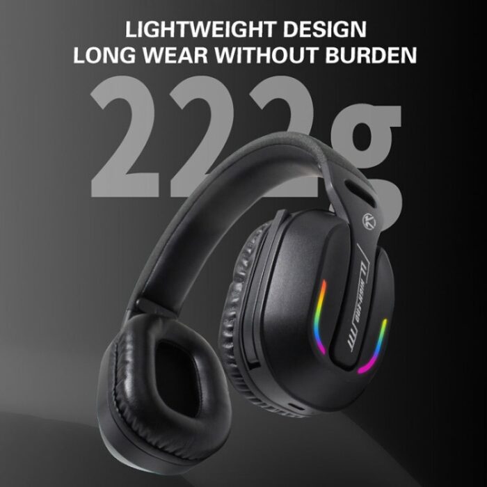 GT100 RGB Gaming Headphones with 2.4G Transmitter, Bluetooth 5.4 - Image 4