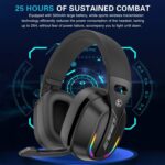 GT100 RGB Gaming Headphones with 2.4G Transmitter, Bluetooth 5.4 - Image 5