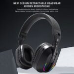 GT100 RGB Gaming Headphones with 2.4G Transmitter, Bluetooth 5.4 - Image 6