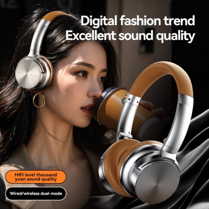 A53 Retro Metal ANC Bluetooth Headphones, Foldable, Bluetooth 5.3 - Image 2